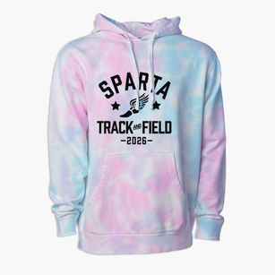Sparta High School Track and Field Premium Tie-Dye Hoodie