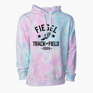 Fiegel Elementary School Track and Field Premium Tie-Dye Hoodie