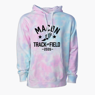 Macon Elementary School Track and Field Premium Tie-Dye Hoodie
