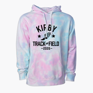 Kirby Junior High School Track and Field Premium Tie-Dye Hoodie