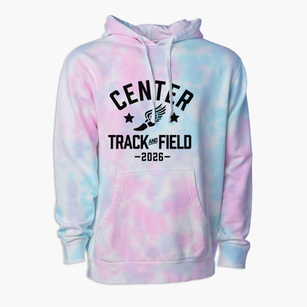 Center Elementary School Track and Field Premium Tie-Dye Hoodie
