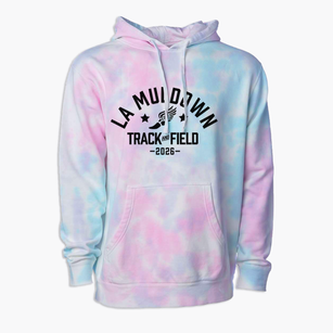 La Muldown Elementary School Track and Field Premium Tie-Dye Hoodie