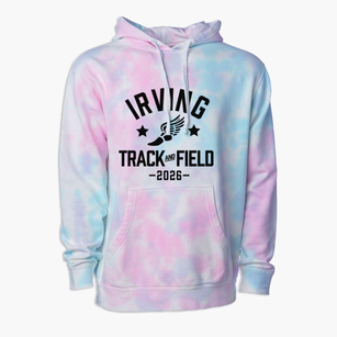 Irving Elementary School Track and Field Premium Tie-Dye Hoodie
