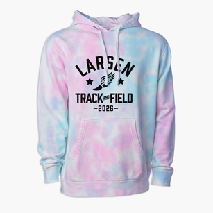 Larsen Christian Academy Track and Field Premium Tie-Dye Hoodie