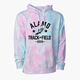 Alamo Elementary School Track and Field Premium Tie-Dye Hoodie