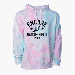 Encore High School Track and Field Premium Tie-Dye Hoodie