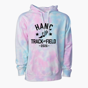 Hanc High School Track and Field Premium Tie-Dye Hoodie