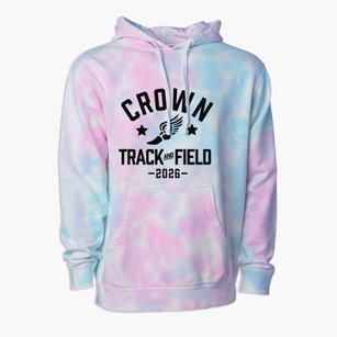 Crown Heights Yeshiva Track and Field Premium Tie-Dye Hoodie