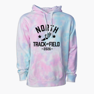North Elementary School Track and Field Premium Tie-Dye Hoodie