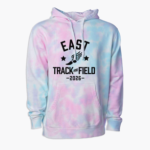 East Middle School Track and Field Premium Tie-Dye Hoodie