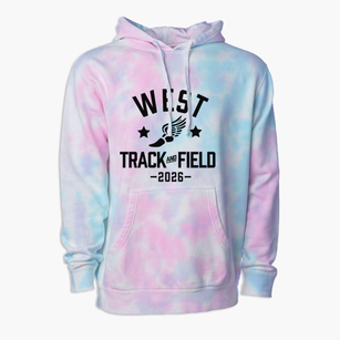 West Elementary School Track and Field Premium Tie-Dye Hoodie