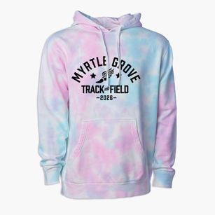 Myrtle Grove Middle School Track and Field Premium Tie-Dye Hoodie