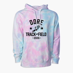 Dore Academy Track and Field Premium Tie-Dye Hoodie