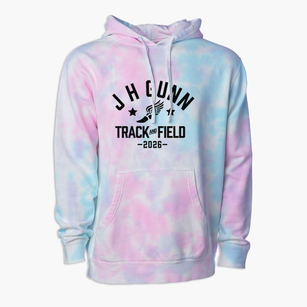 J H Gunn Elementary School Track and Field Premium Tie-Dye Hoodie