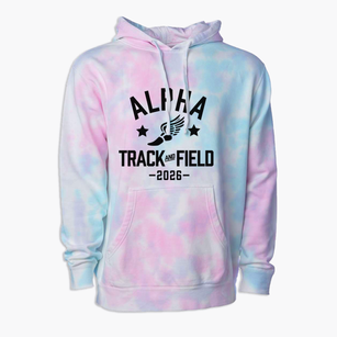 Alpha Academy Track and Field Premium Tie-Dye Hoodie