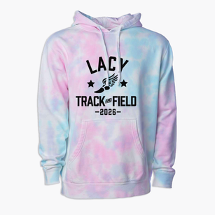 Lacy Elementary School Track and Field Premium Tie-Dye Hoodie