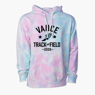 Vance Elementary School Track and Field Premium Tie-Dye Hoodie