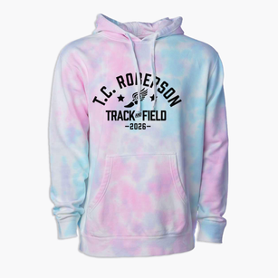T.c. Roberson High School Track and Field Premium Tie-Dye Hoodie