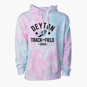 Deyton Elementary School Track and Field Premium Tie-Dye Hoodie