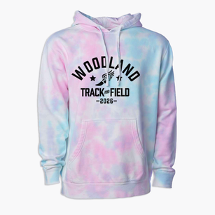 Woodland Elementary School Track and Field Premium Tie-Dye Hoodie