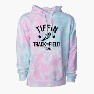 Tiffin Middle School Track and Field Premium Tie-Dye Hoodie