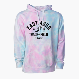 Eastmoor Middle School Track and Field Premium Tie-Dye Hoodie
