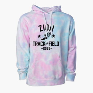 Zion Lutheran School Track and Field Premium Tie-Dye Hoodie