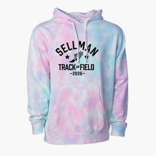 Sellman Middle School Track and Field Premium Tie-Dye Hoodie