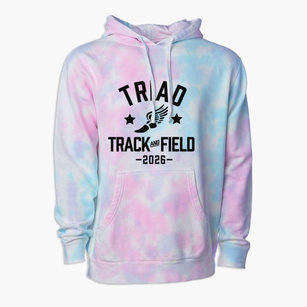 Triad School Track and Field Premium Tie-Dye Hoodie
