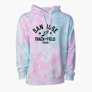San Jose Christian School Track and Field Premium Tie-Dye Hoodie