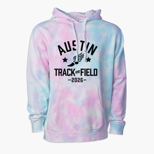 Austin Area School Track and Field Premium Tie-Dye Hoodie