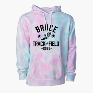 Bruce Elementary School Track and Field Premium Tie-Dye Hoodie