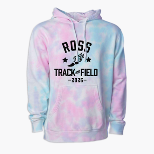 Ross Elementary School Track and Field Premium Tie-Dye Hoodie