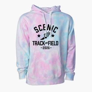 Scenic Hills Sda Christian School Track and Field Premium Tie-Dye Hoodie
