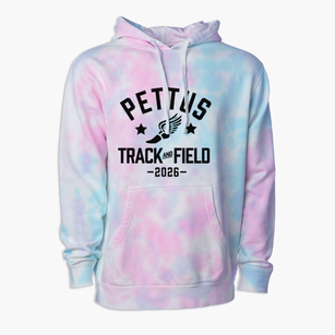 Pettus High School Track and Field Premium Tie-Dye Hoodie