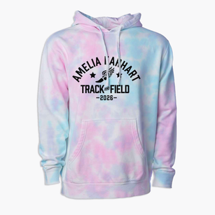 Amelia Earhart Learning Center Track and Field Premium Tie-Dye Hoodie