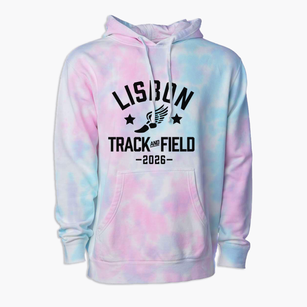 Lisbon Elementary School Track and Field Premium Tie-Dye Hoodie