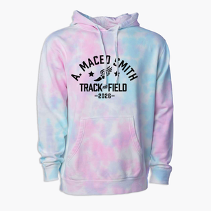 A. Maceo Smith High School Track and Field Premium Tie-Dye Hoodie