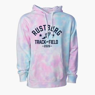 Rustburg High School Track and Field Premium Tie-Dye Hoodie