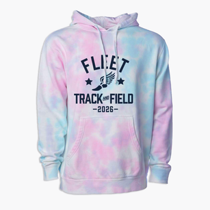 Alice West Fleet Elementary School Track and Field Premium Tie-Dye Hoodie