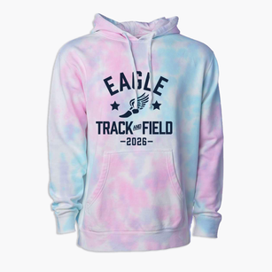 Eagle School Intermediate Track and Field Premium Tie-Dye Hoodie