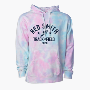 Red Smith School Track and Field Premium Tie-Dye Hoodie