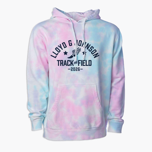 Lloyd G Johnson Junior High School Track and Field Premium Tie-Dye Hoodie