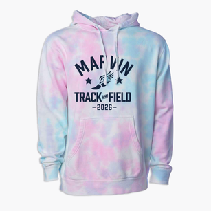 Marvin Elementary School Track and Field Premium Tie-Dye Hoodie