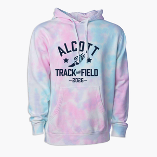 Alcott Elementary School Track and Field Premium Tie-Dye Hoodie