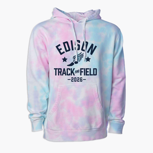 Edison Elementary School Track and Field Premium Tie-Dye Hoodie