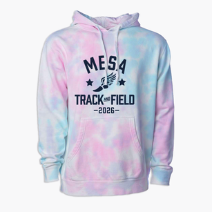 Mesa Elementary School Track and Field Premium Tie-Dye Hoodie