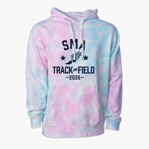 Sarasota Military Academy Track and Field Premium Tie-Dye Hoodie