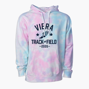 Viera High School Track and Field Premium Tie-Dye Hoodie