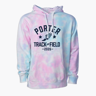 Porter Elementary School Track and Field Premium Tie-Dye Hoodie